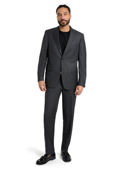 Men's Italian Wool 2-Piece Suit Classic Fit Formal Set