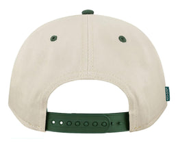 Joe's USA Heritage Twill Cap - OSFM - 12 Pack - Stone/Dark Green