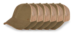 Vintage Distressed Mesh Back Snapback Baseball Cap