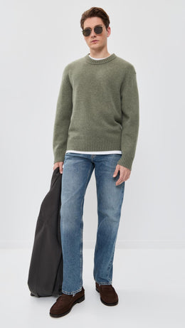 FRAME Men's Cashmere Crew Neck Sweater