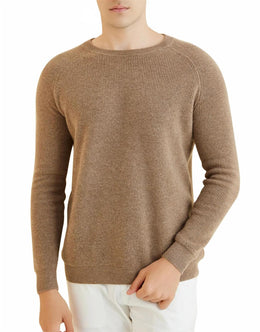 Men's Merino Wool Crewneck Knit Sweater Pullover
