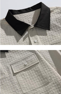 Men's Short Sleeve Shirt & Shorts Sportswear Set