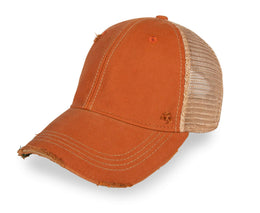 Vintage Distressed Mesh Back Snapback Baseball Cap