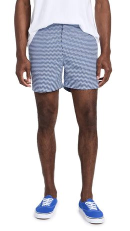 Frescobol Carioca Men's Copacabana Classic Swim Shorts 5"