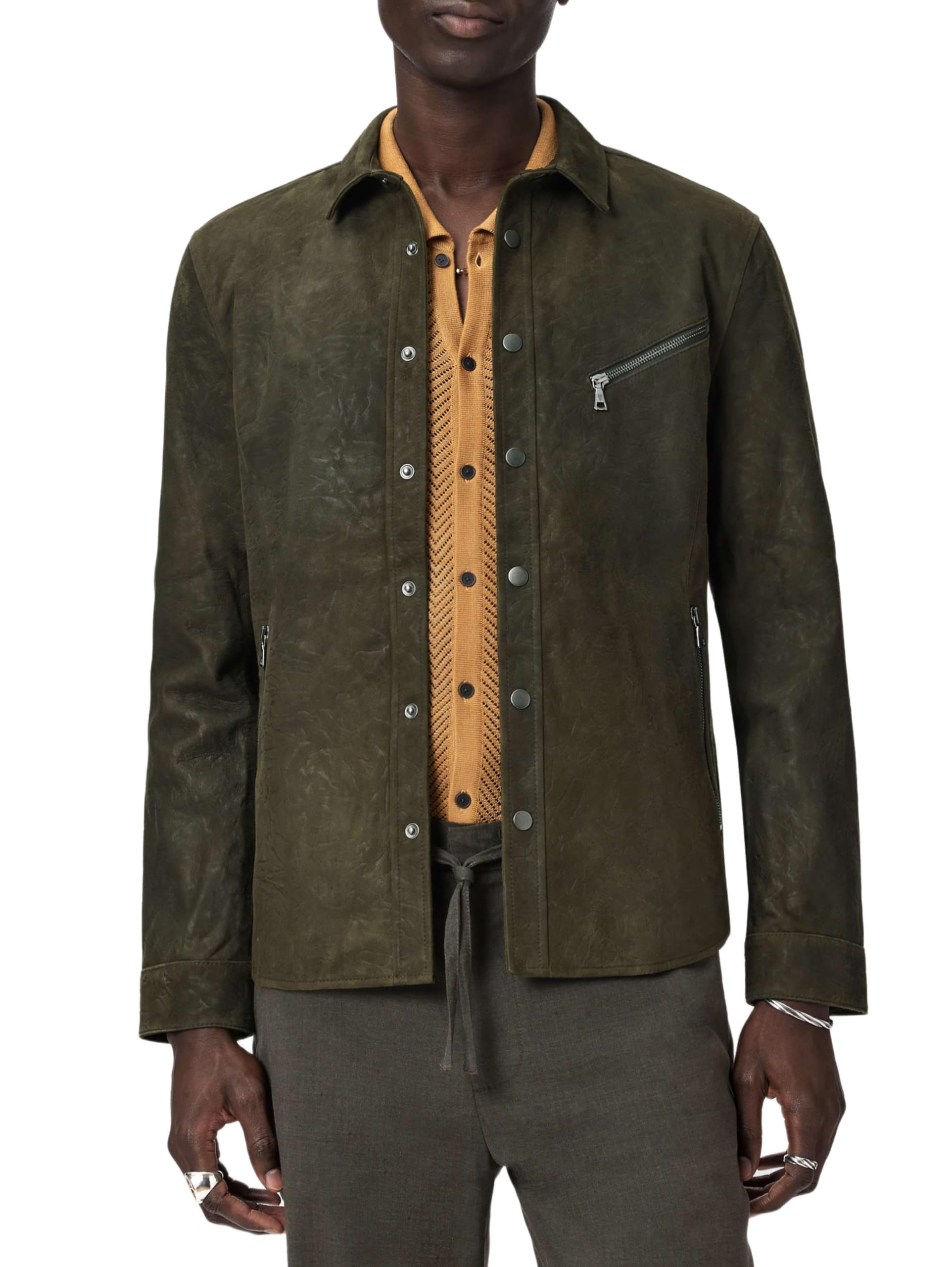 John Varvatos Men's Kadd Shirt Jacket