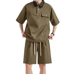 Men's Short Sleeve Shirt & Shorts Sportswear Set