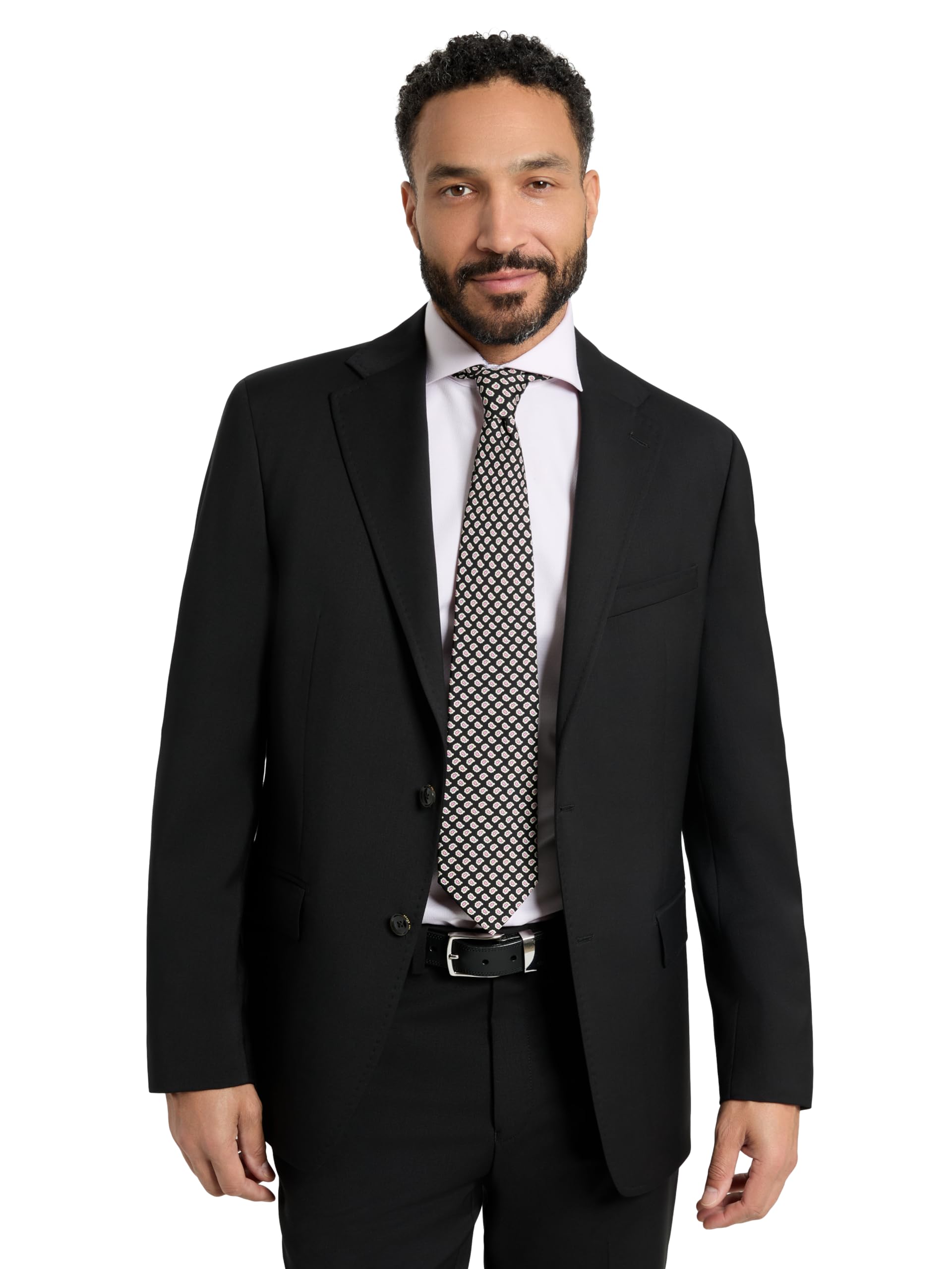 Men's Italian Wool 2-Piece Suit Classic Fit Formal Set