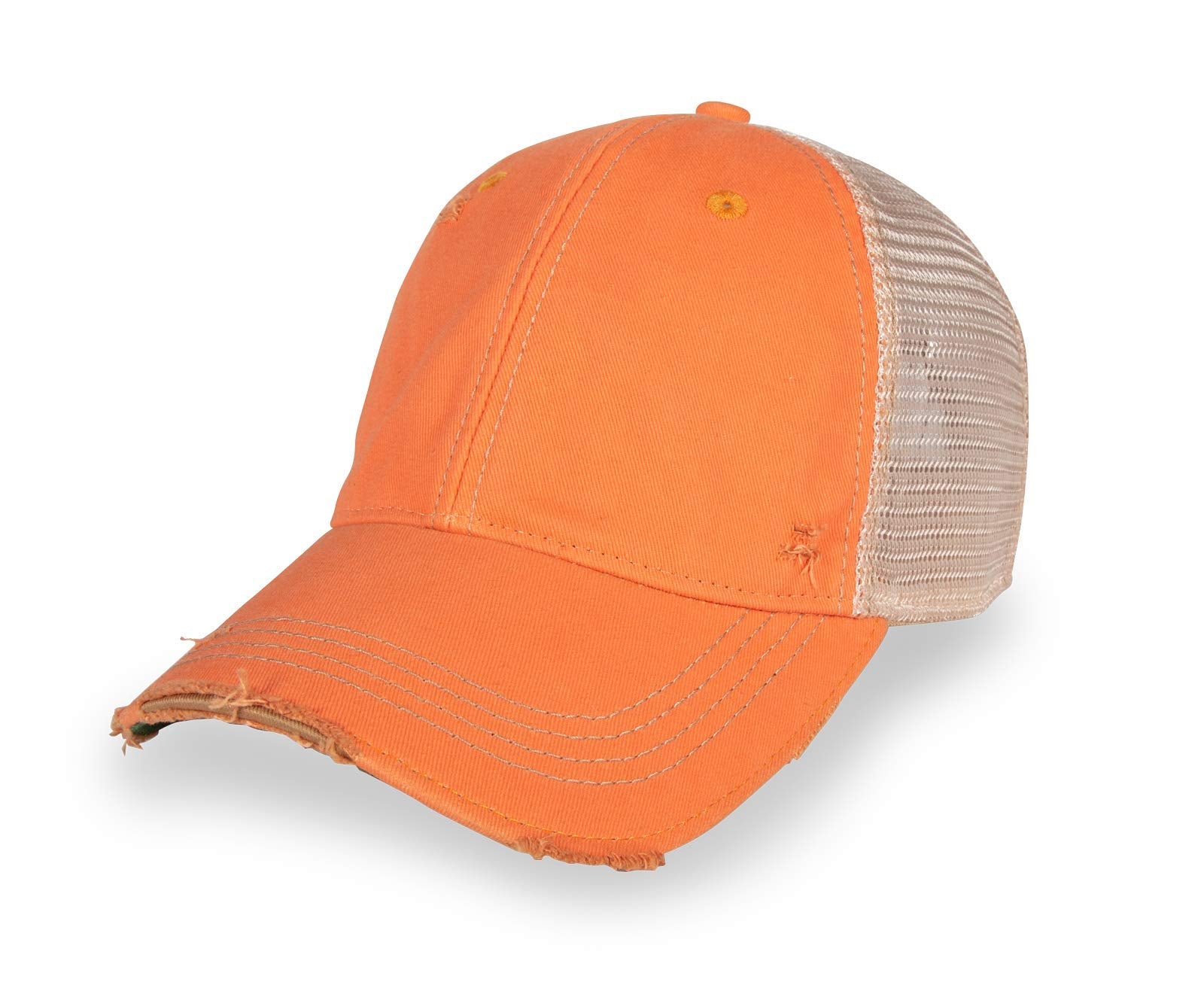 Vintage Distressed Mesh Back Snapback Baseball Cap