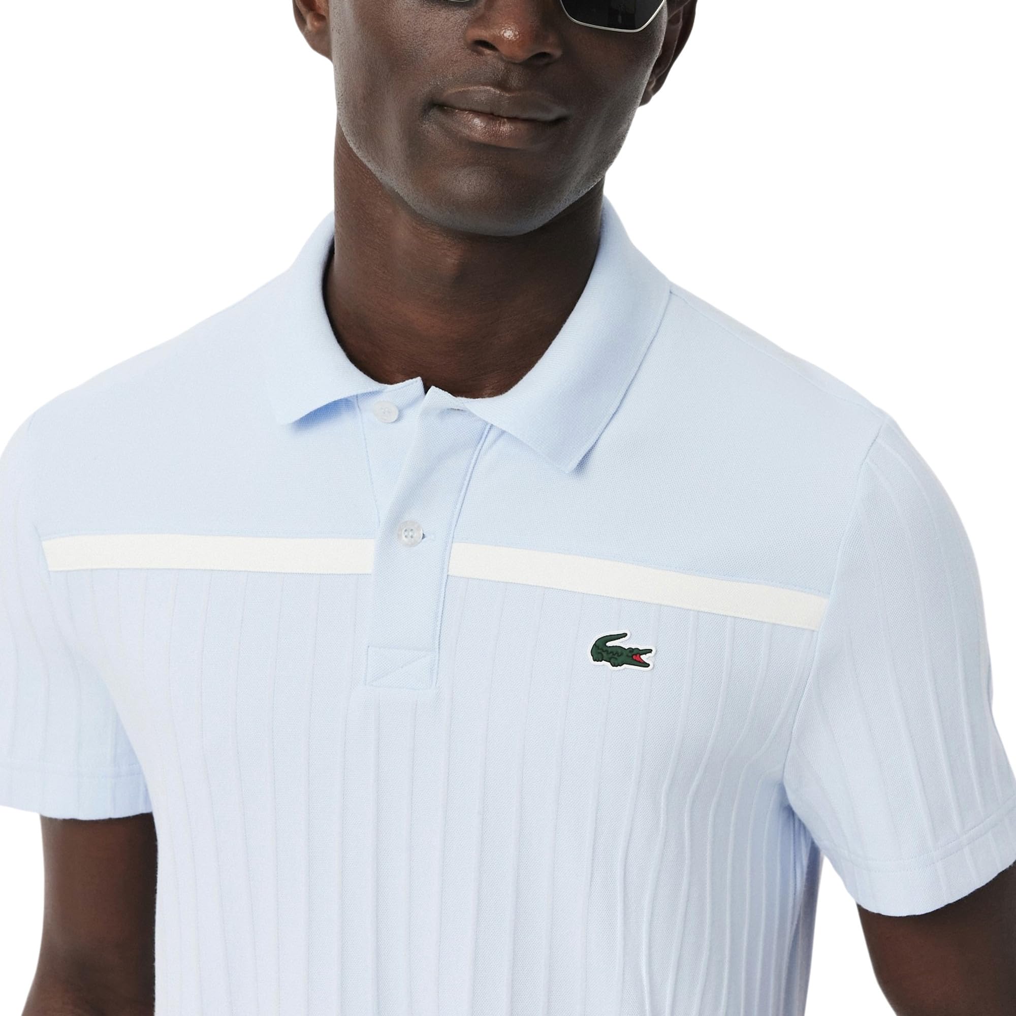 Lacoste Men's Sport Ultra Dry Badge Accent Tennis Heritage Polo Shirt
