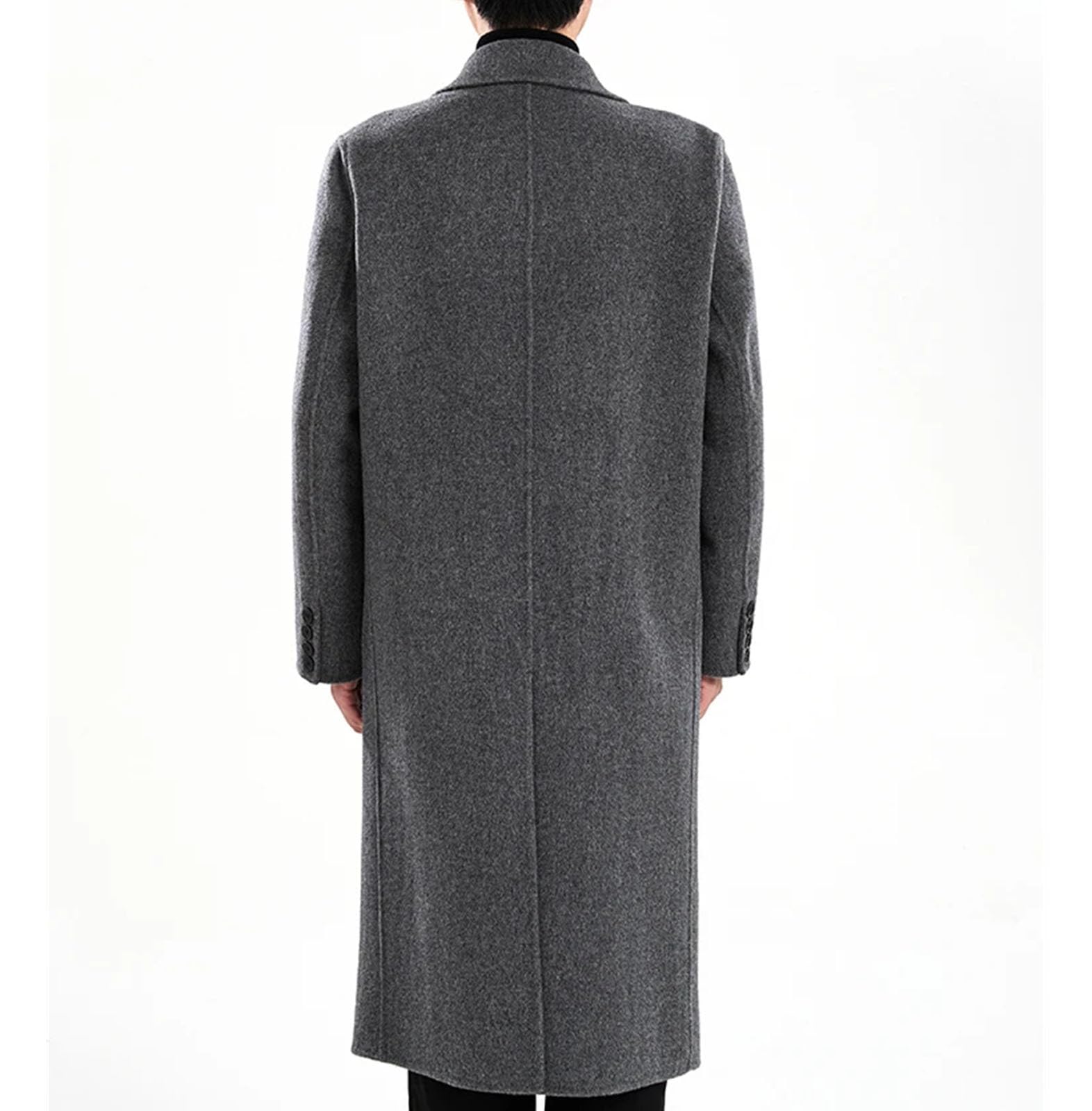 Men's Wool Blend Pea Coat Winter Jacket