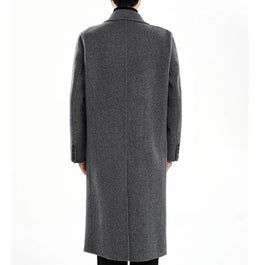 Men's Wool Blend Pea Coat Winter Jacket