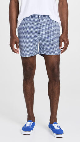 Frescobol Carioca Men's Copacabana Classic Swim Shorts 5"