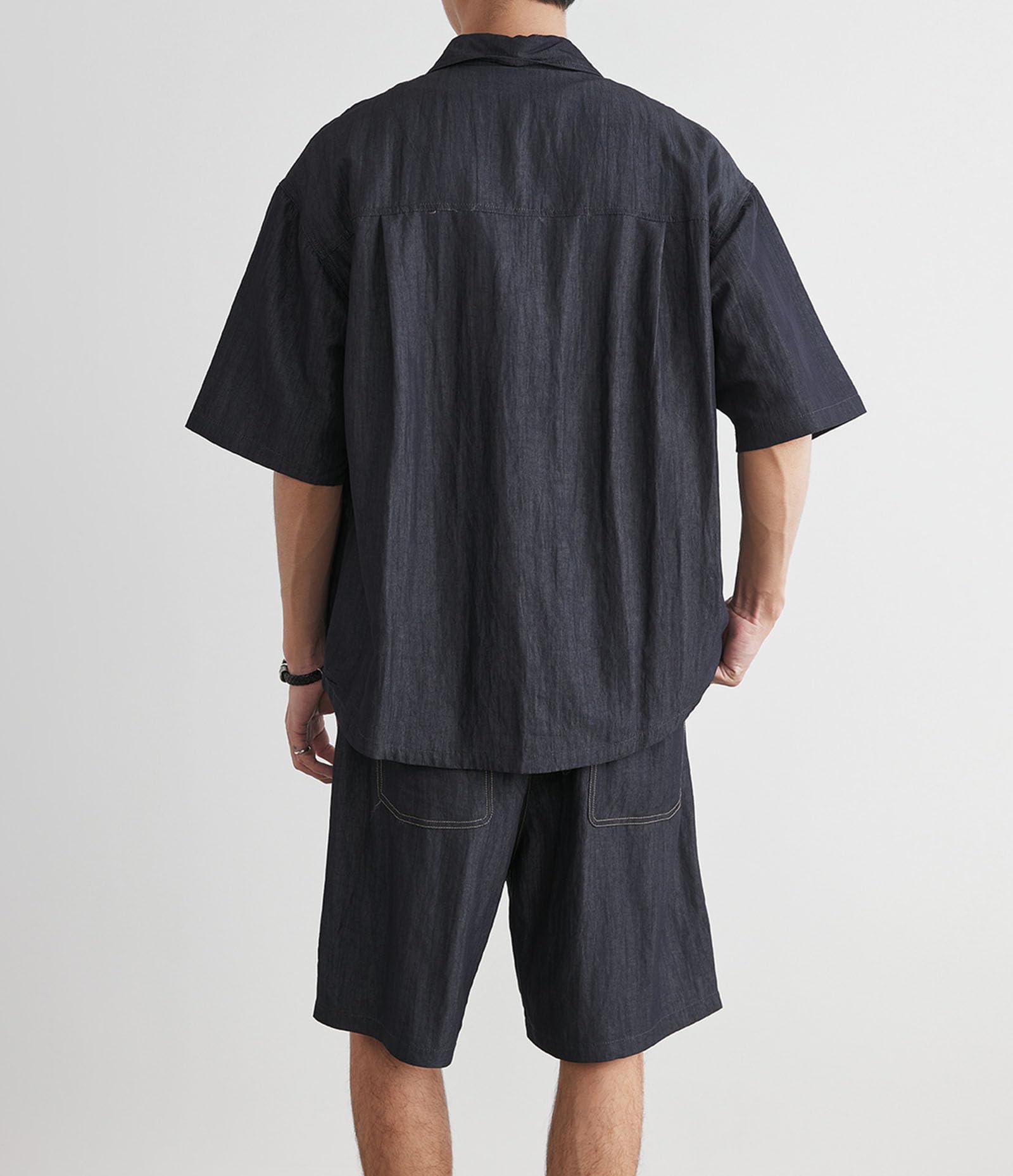 Men's Short Sleeve Shirt & Shorts 2-Piece Set