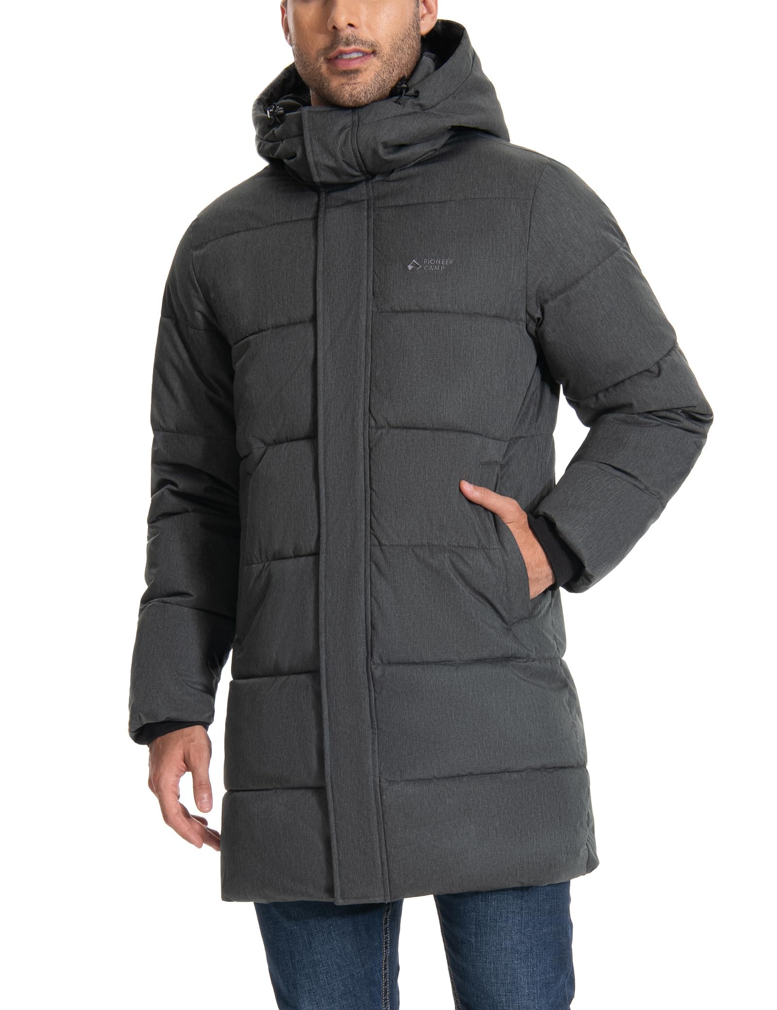 Men's Hooded Waterproof Puffer Parka Winter Coat