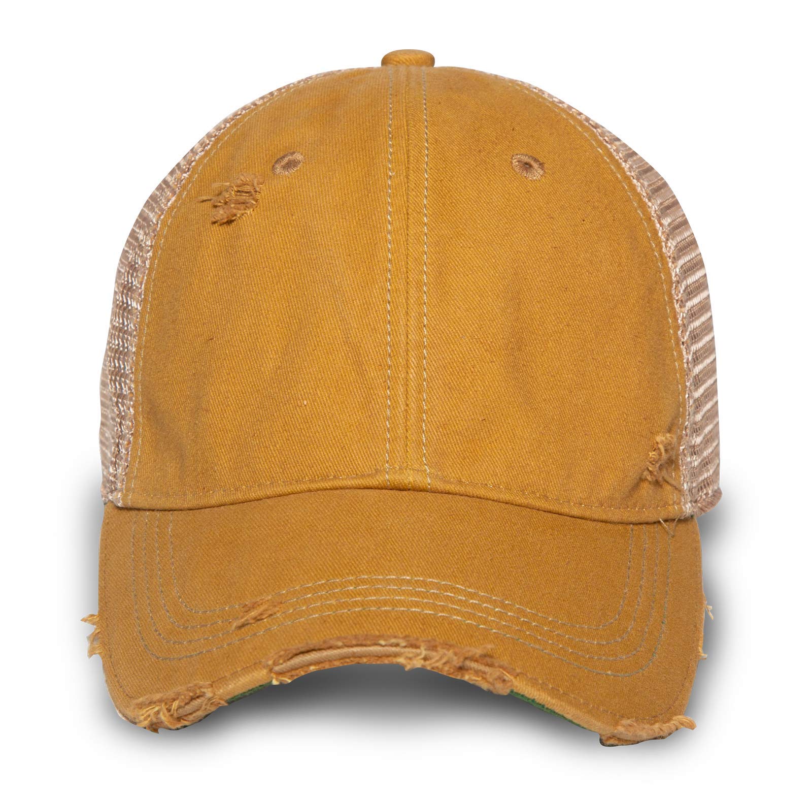 Vintage Distressed Mesh Back Snapback Baseball Cap
