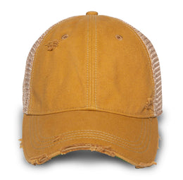 Vintage Distressed Mesh Back Snapback Baseball Cap