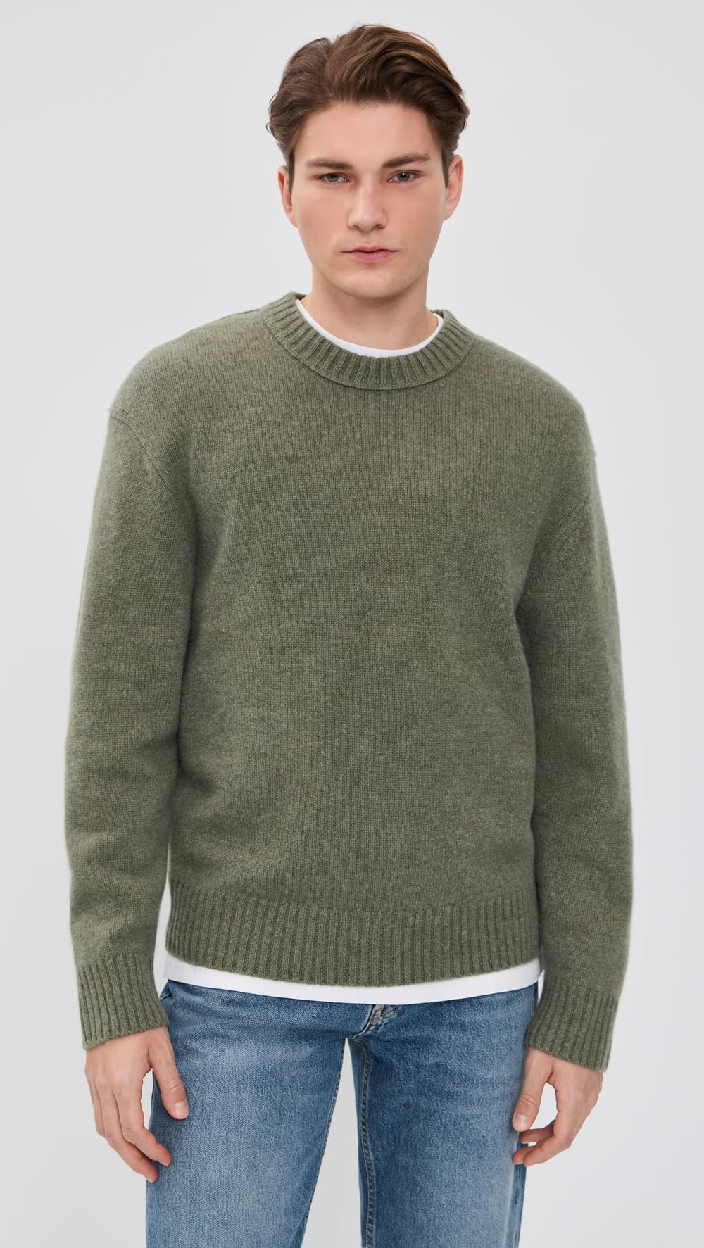 FRAME Men's Cashmere Crew Neck Sweater