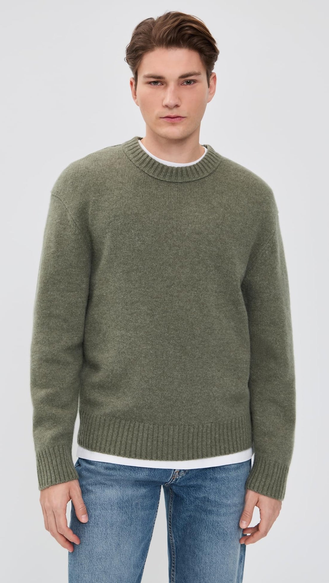 FRAME Men's Cashmere Crew Neck Sweater