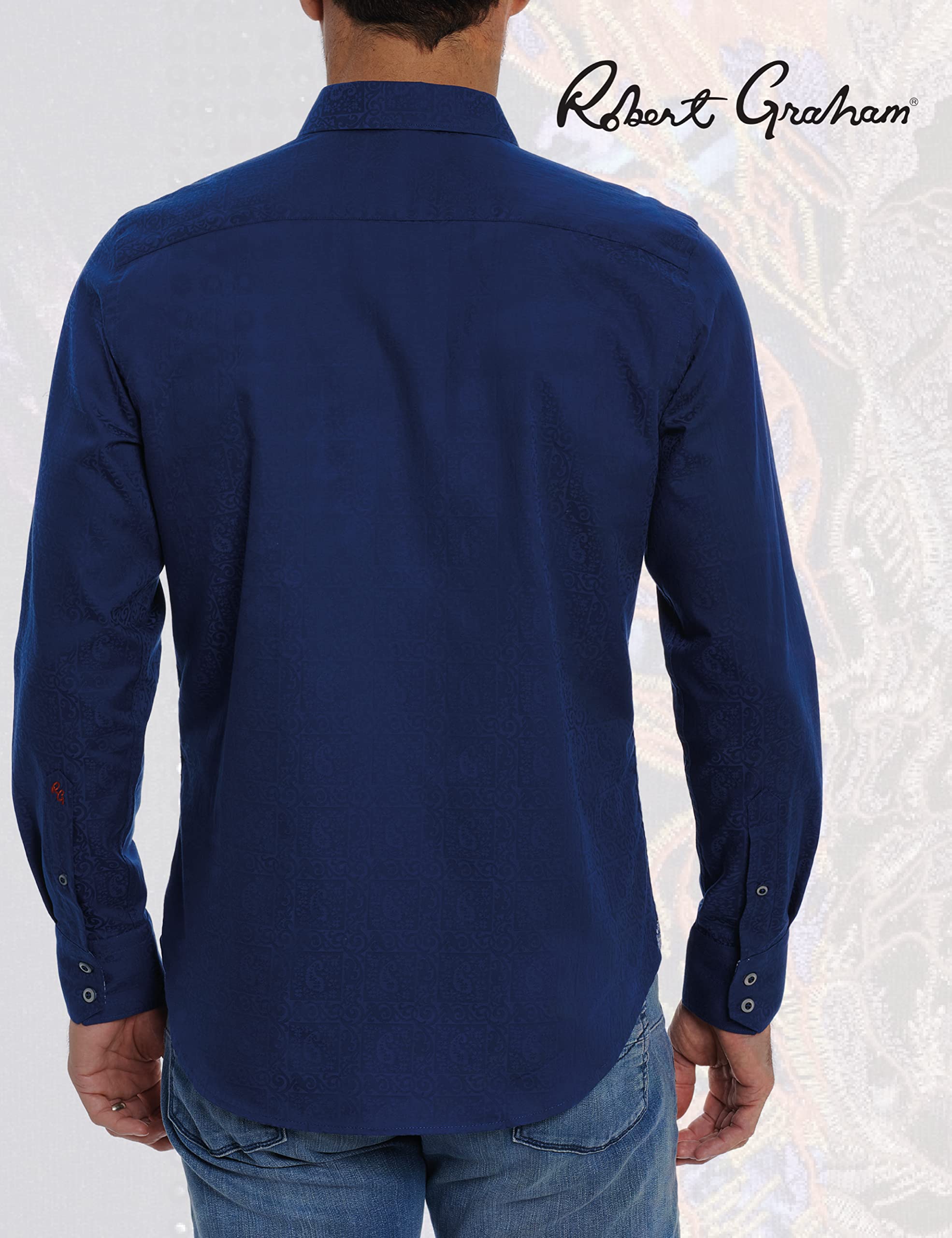 Robert Graham Men’s Windsor Long-Sleeve Shirt, Button-Up Shirt for Men