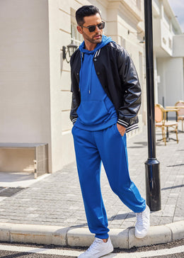 COOFANDY Sweatsuits for Men 2 Piece Tracksuit Casual Athletic Jogging Suit Hooded Set