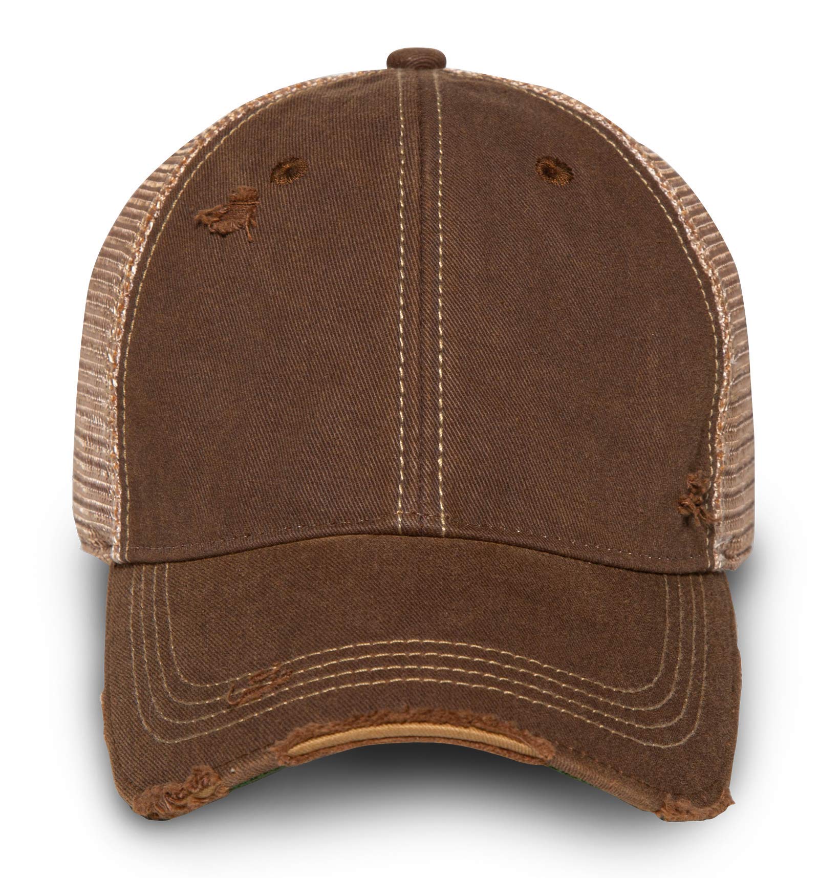 Vintage Distressed Mesh Back Snapback Baseball Cap