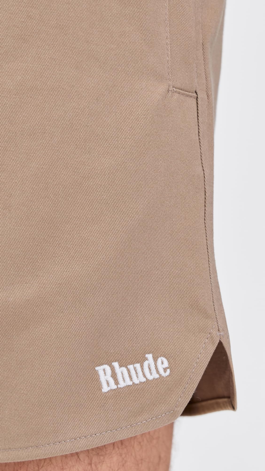Rhude Men's Classic Logo Twill Shorts 6"