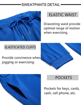 COOFANDY Sweatsuits for Men 2 Piece Tracksuit Casual Athletic Jogging Suit Hooded Set