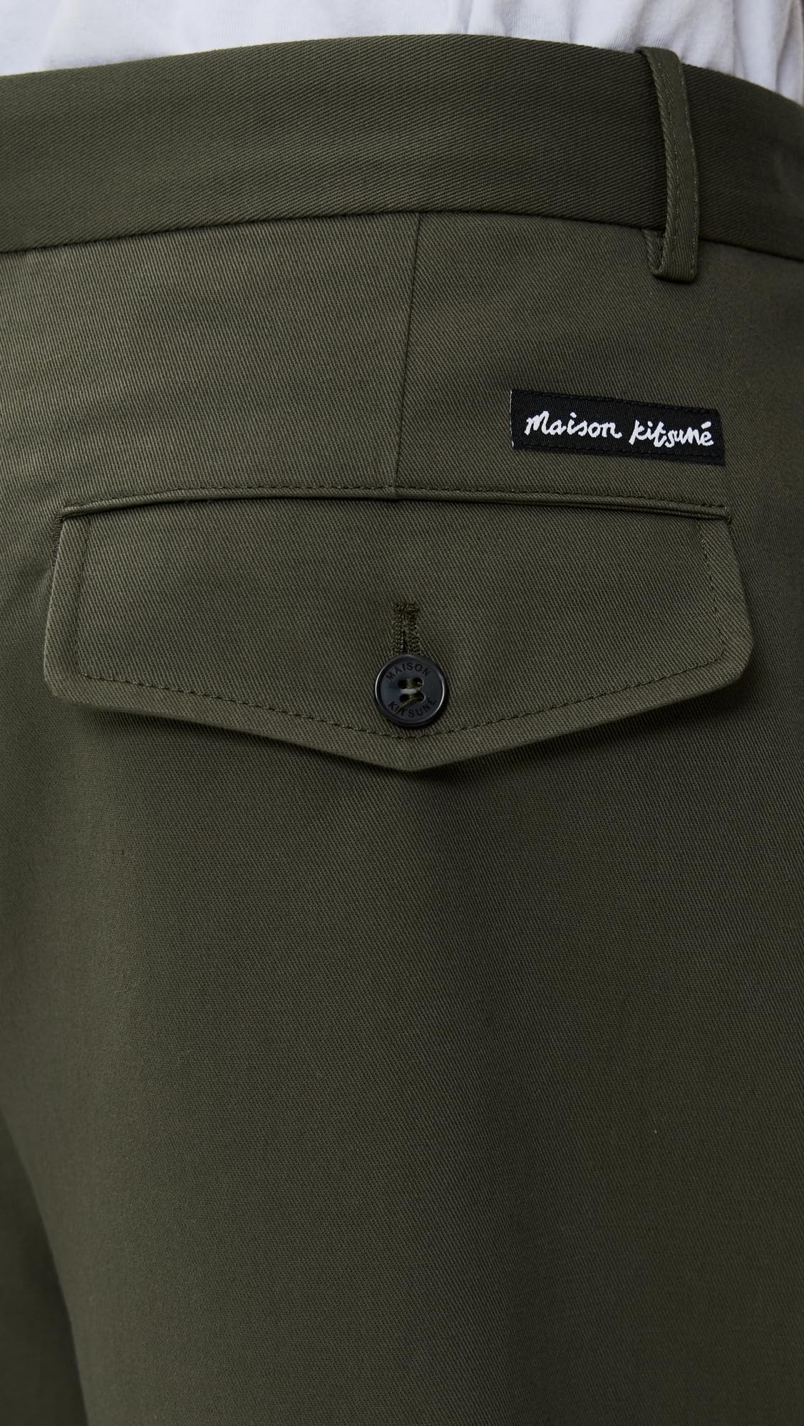 Maison Kitsuné Men's Relaxed Pleated Pants