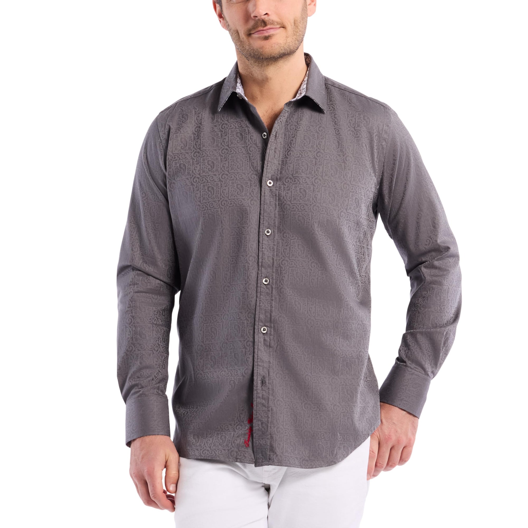 Robert Graham Men’s Windsor Long-Sleeve Shirt, Button-Up Shirt for Men