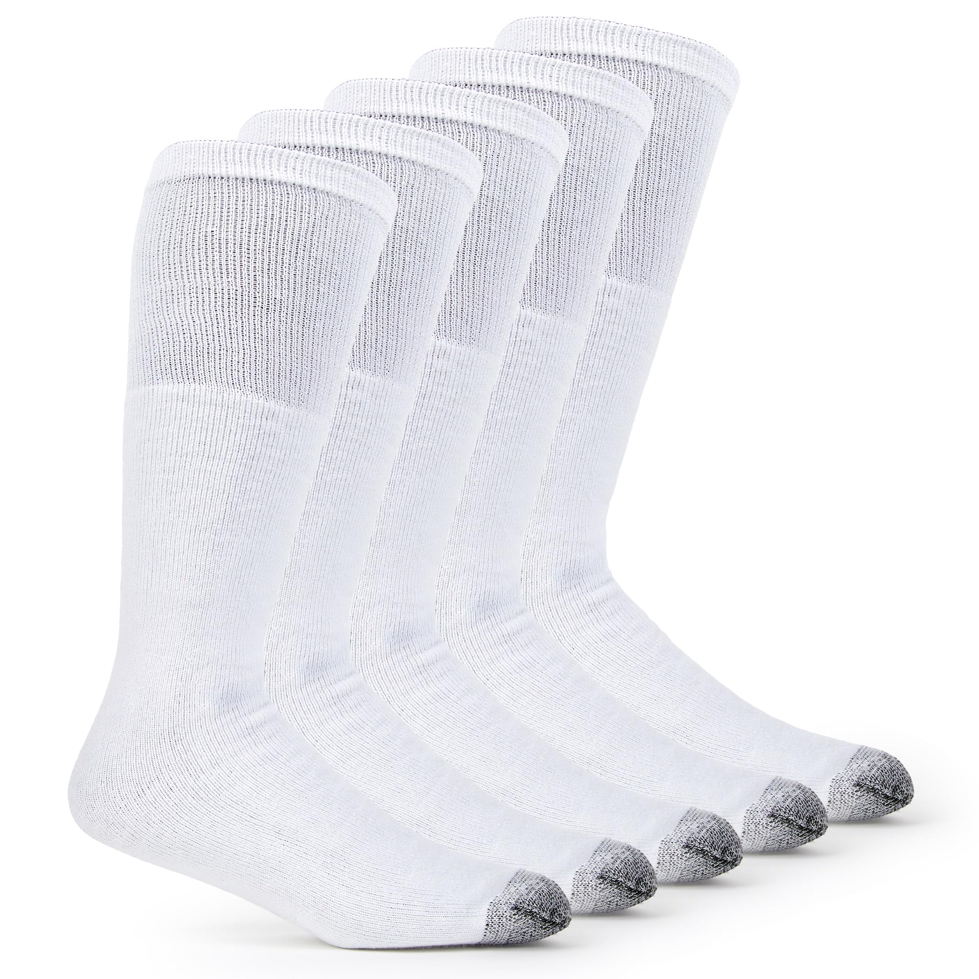 Fruit of the Loom Men’s Work Gear Cushioned Crew Socks 10 Pair