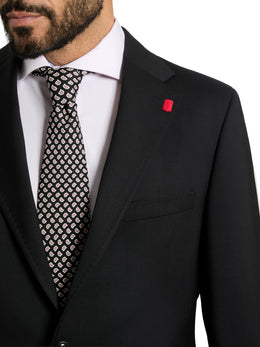 Men's Italian Wool 2-Piece Suit Classic Fit Formal Set