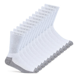 Fruit of the Loom Men’s Work Gear Cushioned Crew Socks 10 Pair