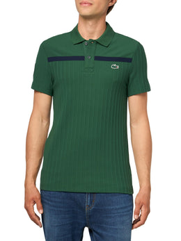 Lacoste Men's Ultra Dry Badge Accent Tennis Heritage Polo Shirt
