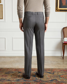 Men's Italian Wool Dress Pants Tailored Trousers
