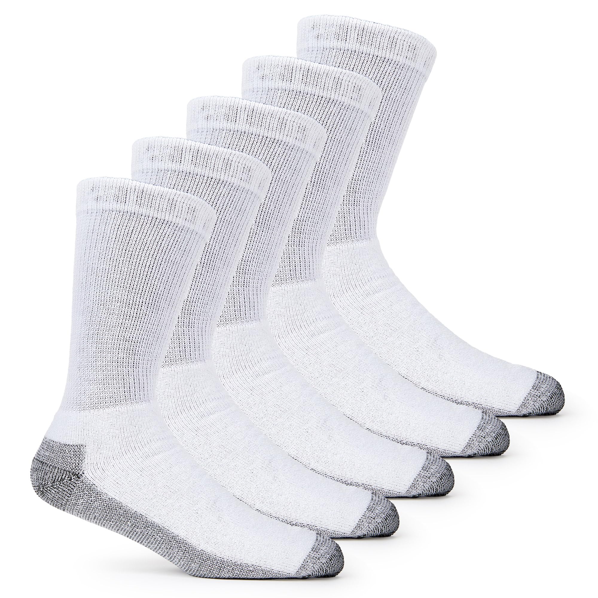 Fruit of the Loom Men’s Work Gear Cushioned Crew Socks 10 Pair
