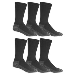 Fruit of the Loom Men’s Work Gear Cushioned Crew Socks 10 Pair