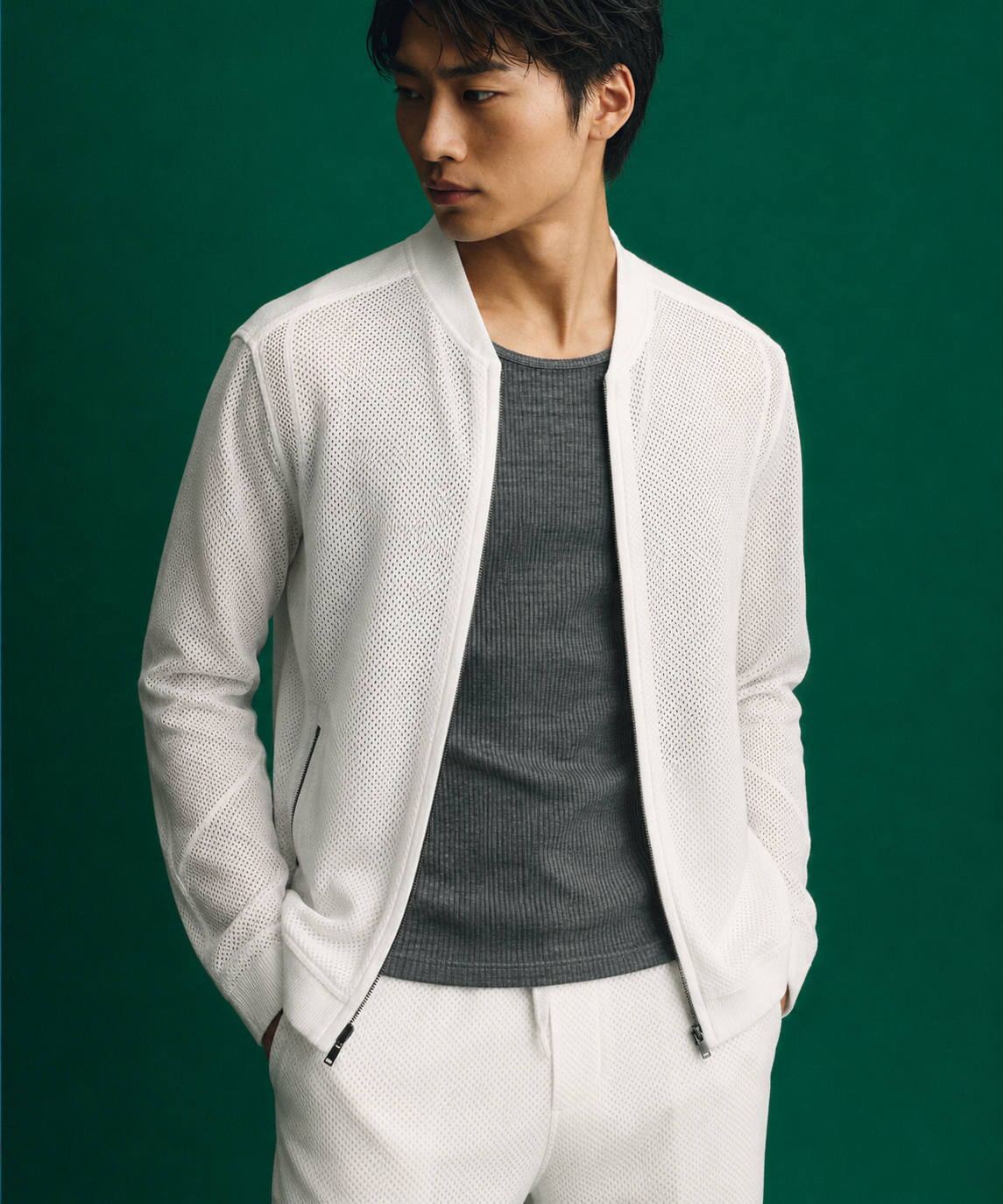 Menswear outerwear editorial image