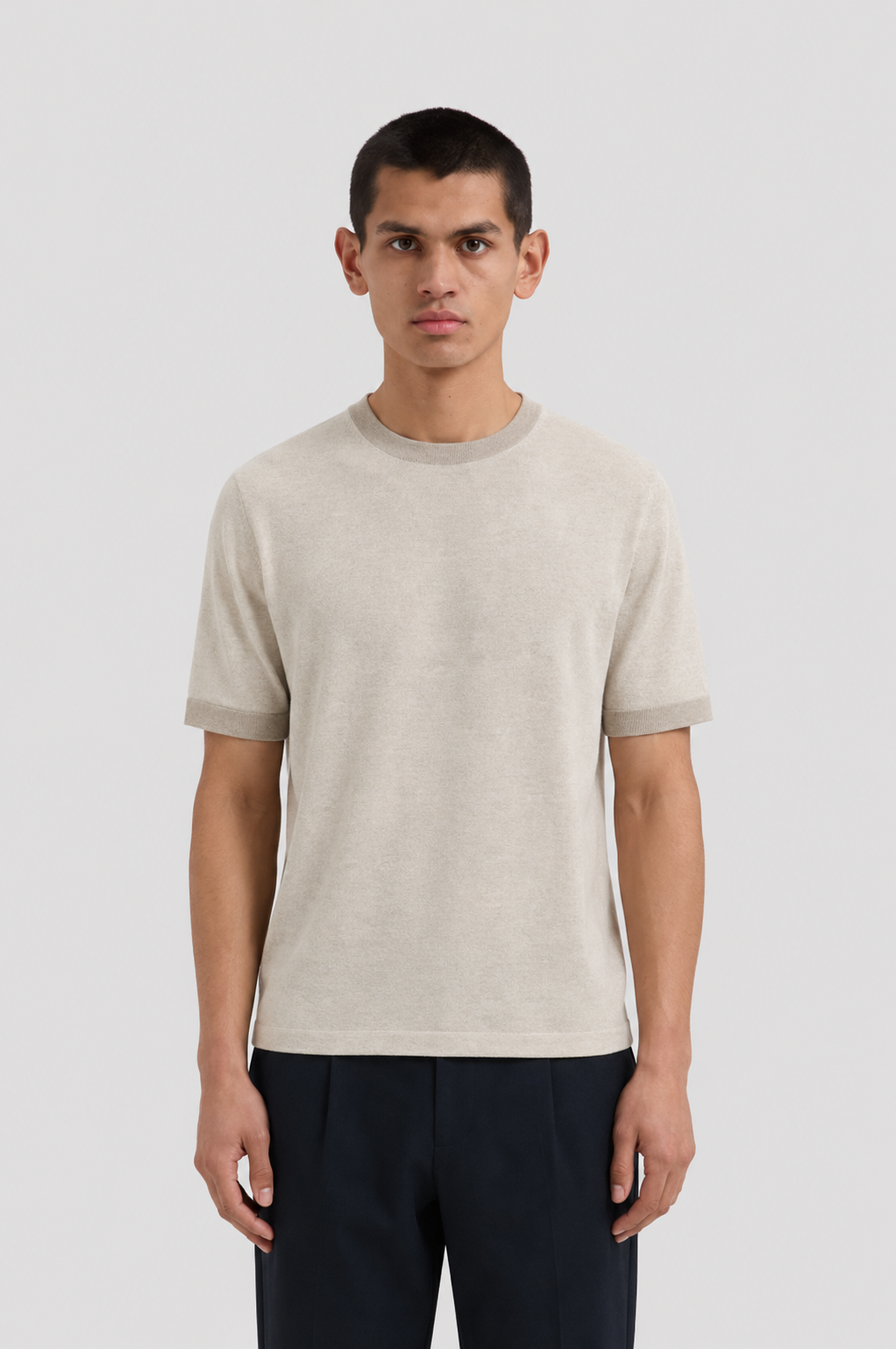 Natural linen menswear jacket